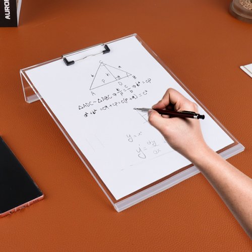 필기 독서대 투명 A4 아크릴필기대 책받침대 필기용 클립보드