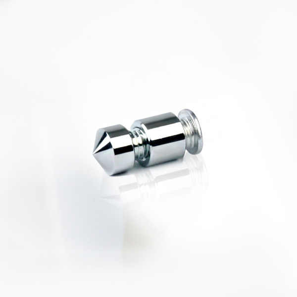 2단장식 다보볼트 (밀착형) 12&Oslash; 기둥길이 1cm 은색뿔형