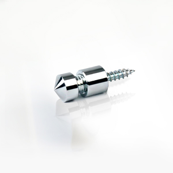 2단장식 다보볼트 (대포피스형) 12&Oslash; 기둥1cm 은색뿔형