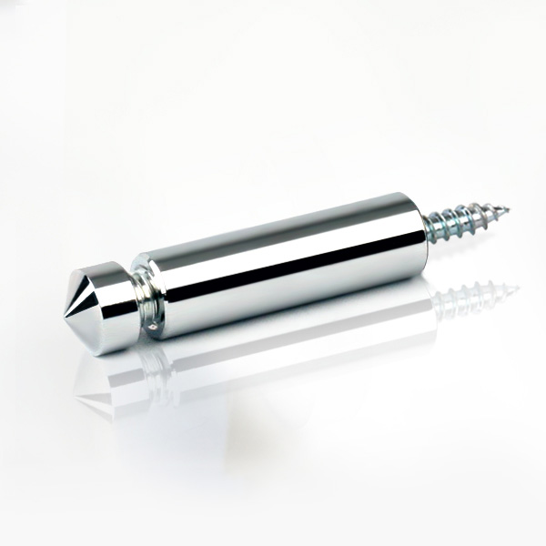 2단장식 다보볼트 (대포피스형) 12&Oslash; 기둥4cm 은색뿔형