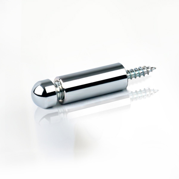 2단장식 다보볼트 (대포피스형) 12&Oslash; 기둥3cm 은색원형