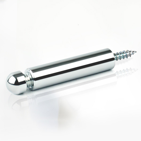 2단 장식다보볼트 (대포피스형) 12&Oslash; 은색원형 기둥 6cm