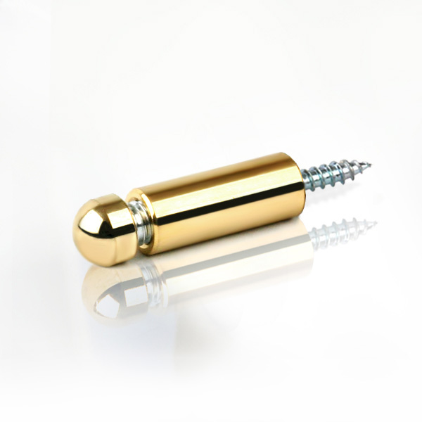 2단장식 다보볼트 (대포피스형) 12&Oslash; 기둥3cm 금색원형