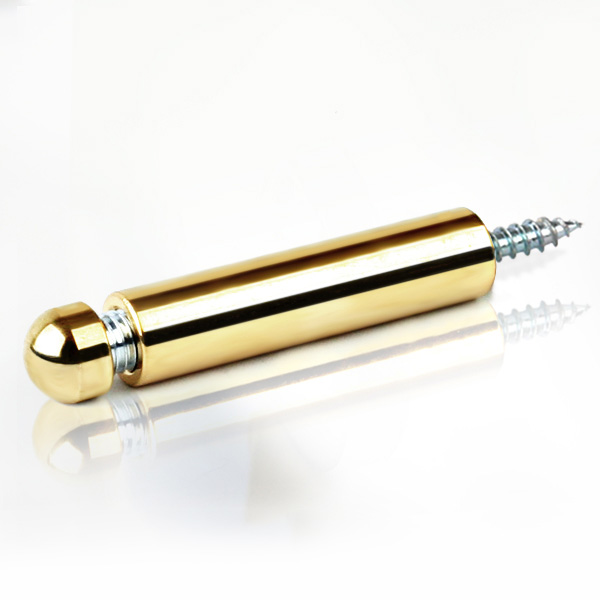 2단 장식다보볼트 (대포피스형) 12&Oslash; 금색원형 기둥 20cm