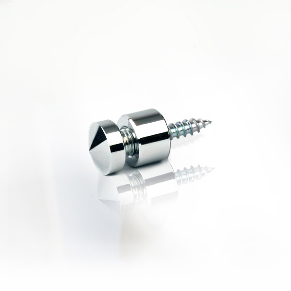 2단 장식다보볼트 (대포피스형) 15&Oslash; 은색뿔형 기둥 1cm