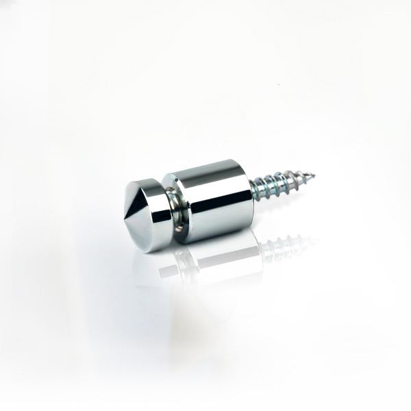 2단 장식다보볼트 (대포피스형) 15&Oslash; 은색뿔형 기둥 1.5cm