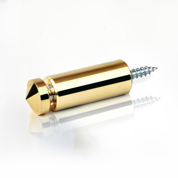2단 장식볼트 <br>(대포피스형)<br> 15Ø 금색뿔형 기둥 3.5cm