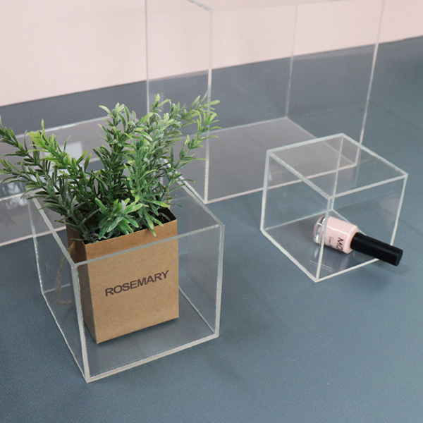 투명 아크릴 오픈 상자 다용도 보관 박스