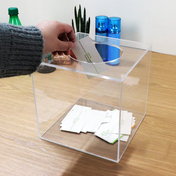 아크릴 투명 응모함 이벤트 경품함 추첨함 식권함 투표함