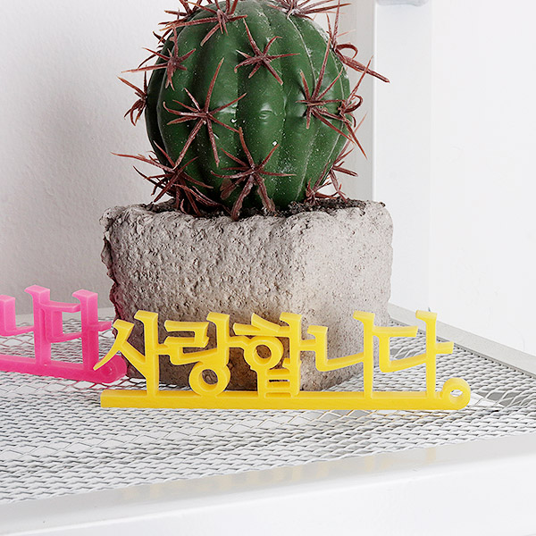 아크릴 스카시 입체문자 스탠드 레터링 10 &times; 3cm 5T