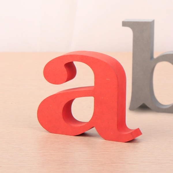 영문이니셜 MDF 에코보드 영문 알파벳 레드 소문자 a