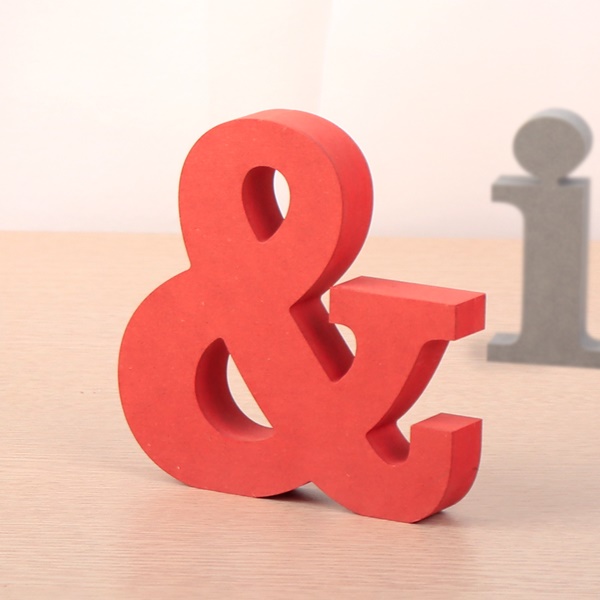 영문이니셜 MDF 우드스카시 영문 알파벳 입체문자 특수기호 &(앤드)