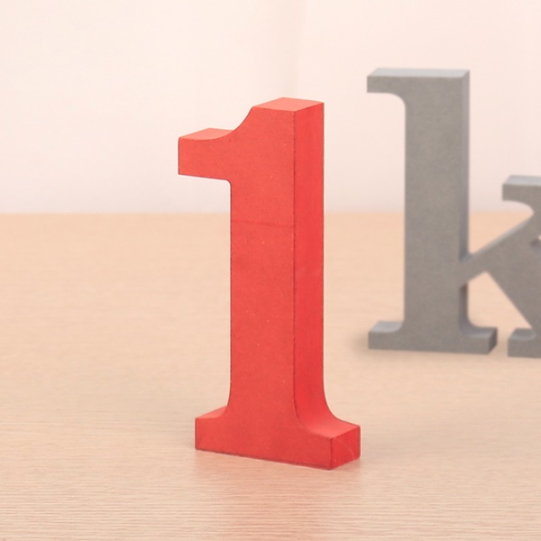 영문이니셜 MDF 우드스카시 영문 알파벳 입체문자 숫자 1