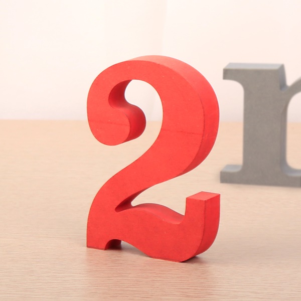 영문이니셜 MDF 우드스카시 영문 알파벳 입체문자 숫자 2