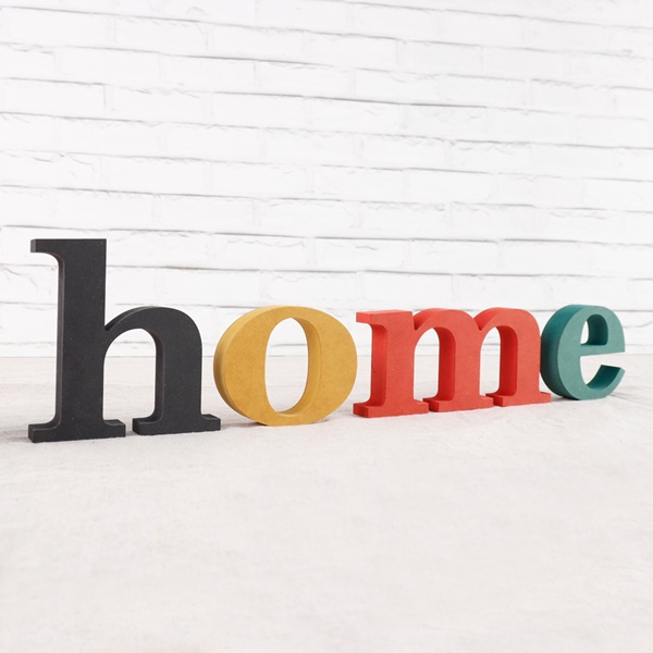 HOME home 세트 컬러 MDF 에코보드 홈데코 장식 이니셜