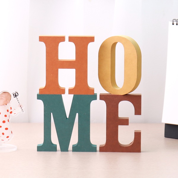 HOME home 세트 컬러 MDF 에코보드 홈데코 장식 이니셜