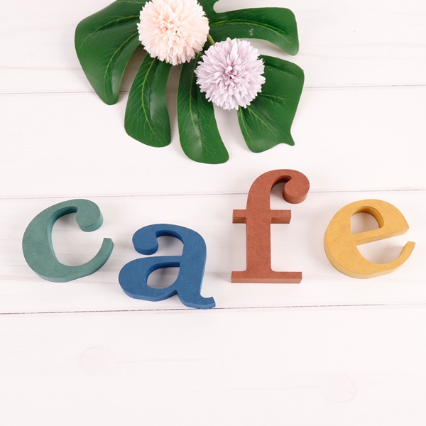 cafe CAFE 세트 컬러 MDF 에코보드카페 소품 알파벳 장식