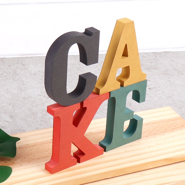 cake CAKE 세트 컬러 MDF 에코보드케익 케이크 입체문자