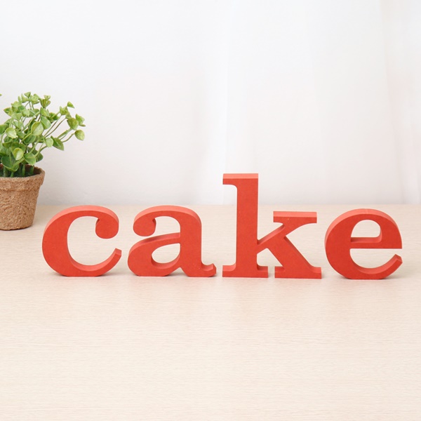 cake CAKE 세트 컬러 MDF 에코보드케익 케이크 입체문자