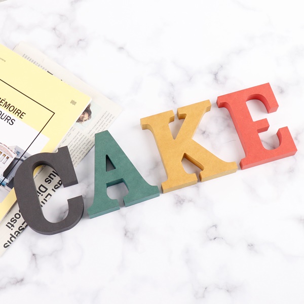 cake CAKE 세트 컬러 MDF 에코보드케익 케이크 입체문자