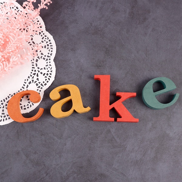 cake CAKE 세트 컬러 MDF 에코보드케익 케이크 입체문자