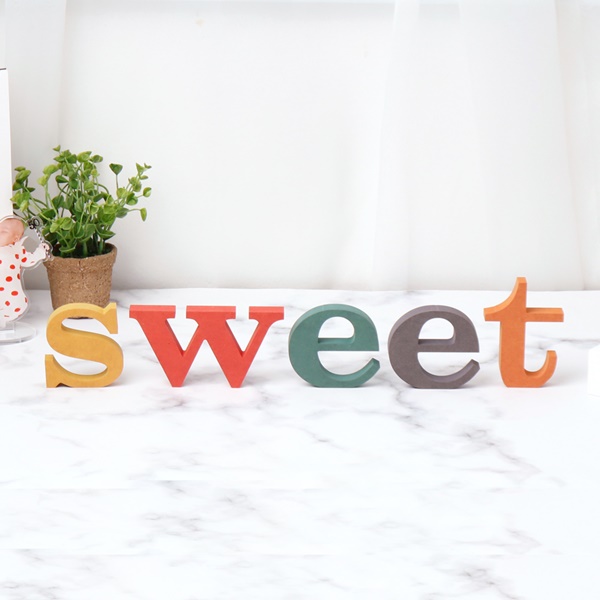 sweet SWEET 세트 컬러 MDF 에코보드스위트 공간연출 소품 sweet SWEET 세트 컬러 MDF 에코보드스위트 공간연출 소품