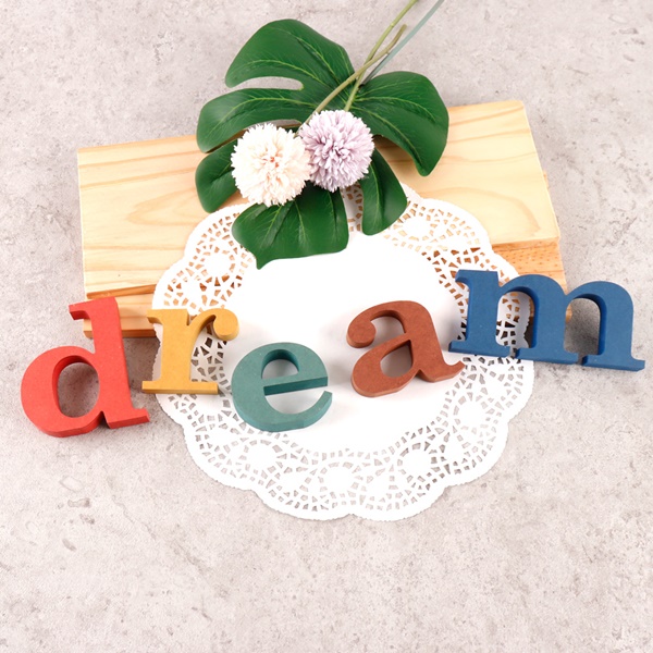 dream DREAM 세트 컬러 MDF 에코보드꿈 드림 알파벳 테이블장식