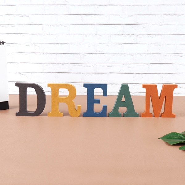dream DREAM 세트 컬러 MDF 에코보드꿈 드림 알파벳 테이블장식