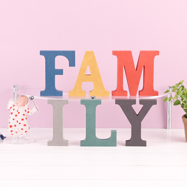 family FAMILY 세트컬러 MDF 에코보드패밀리 가족 인테리어소품