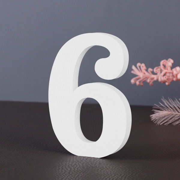 폼보드 알파벳 이니셜 폼보드아트 레터링 장식 숫자 6