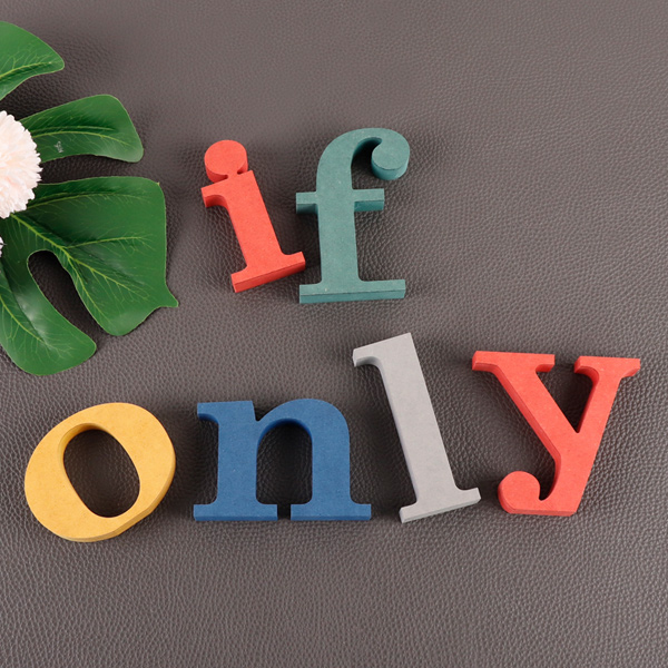 if only IF ONLY 세트컬러 MDF 에코보드이프 온리 이니셜 장식