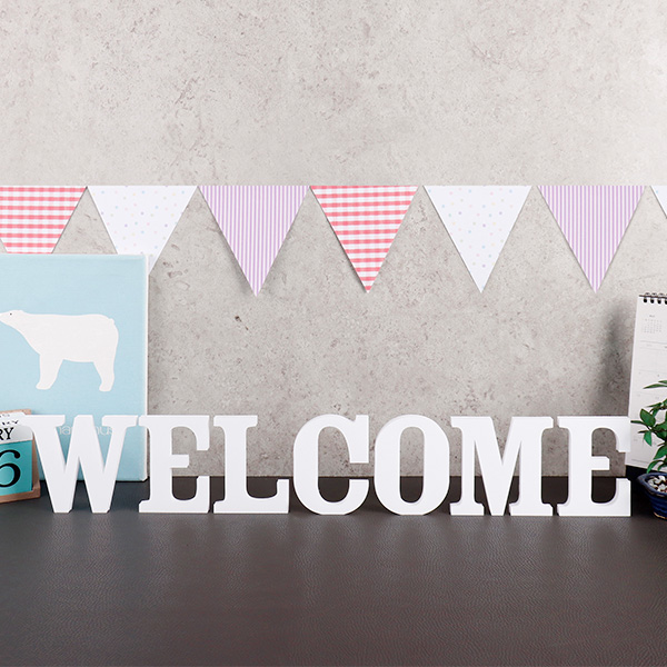 폼보드 웰컴 알파벳 세트welcome 홈데코 벽장식인테리어 이니셜 대소문자