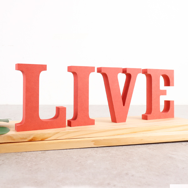 live LIVE 세트 컬러 MDF 에코보드라이브 생방송 알파벳