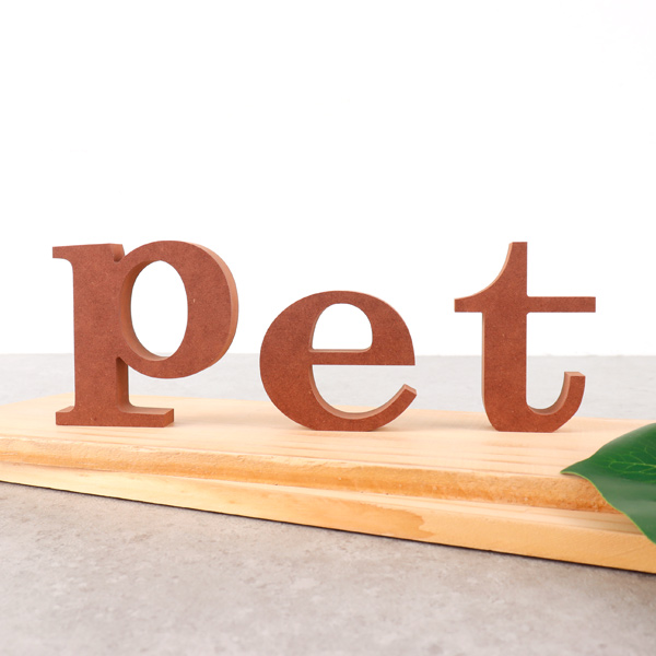 pet PET 세트 컬러 MDF 에코보드 펫 알파벳 이니셜 입체문자