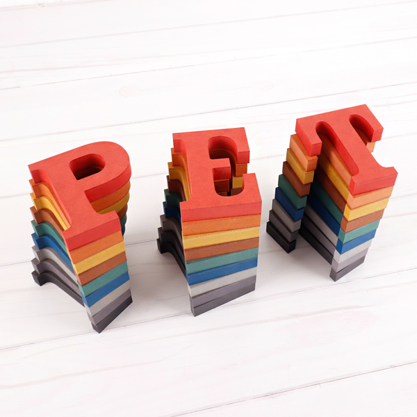 pet PET 세트 컬러 MDF 에코보드 펫 알파벳 이니셜 입체문자