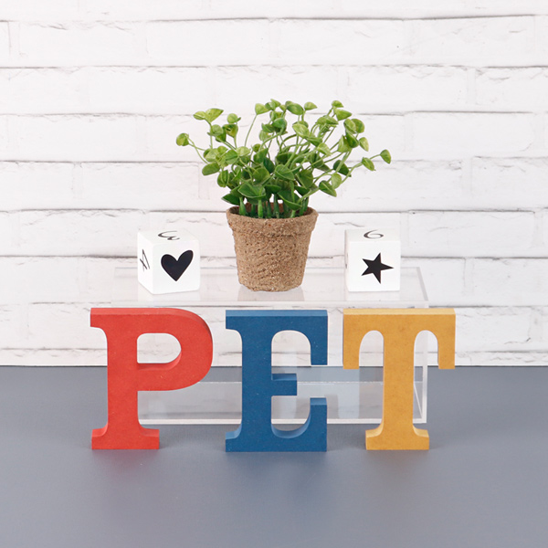 pet PET 세트 컬러 MDF 에코보드 펫 알파벳 이니셜 입체문자