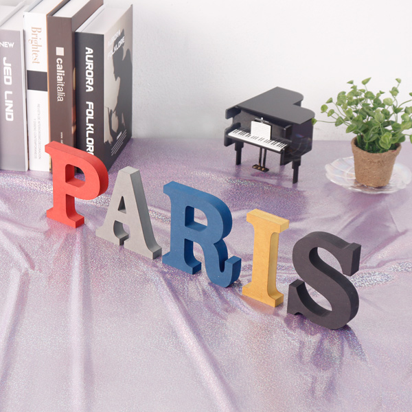 paris PARIS 세트 컬러 MDF 에코보드 이니셜 파리 인테리어 소품