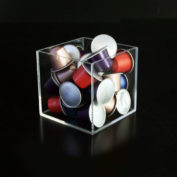 아크릴 오픈형 케이스캡슐 보관 10x10X10cm 5T  네스프레소 호환용