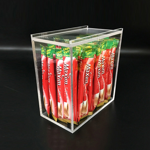 커피 정리 상자 홀더아크릴 보관함 슬라이드형 18x10X18cm 5T