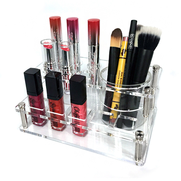 아크릴 화장품 정리함 2단  다용도꽂이 정리대 (JM205)