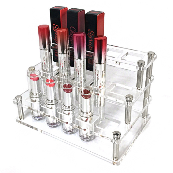 아크릴 립스틱 정리함 3단사각15구 화장품 정리함 (JM302)