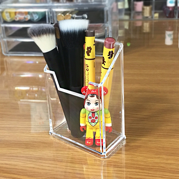 브러쉬 꽂이 펜슬 정리 투명 수납함 (JP2136)