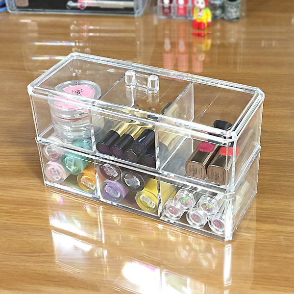아크릴 수납함 2단 투명보관함 (JP1172)