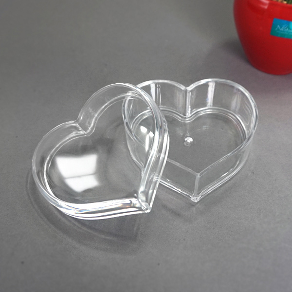 아크릴 보석함 투명 하트 악세사리 보관함 (JP3309)