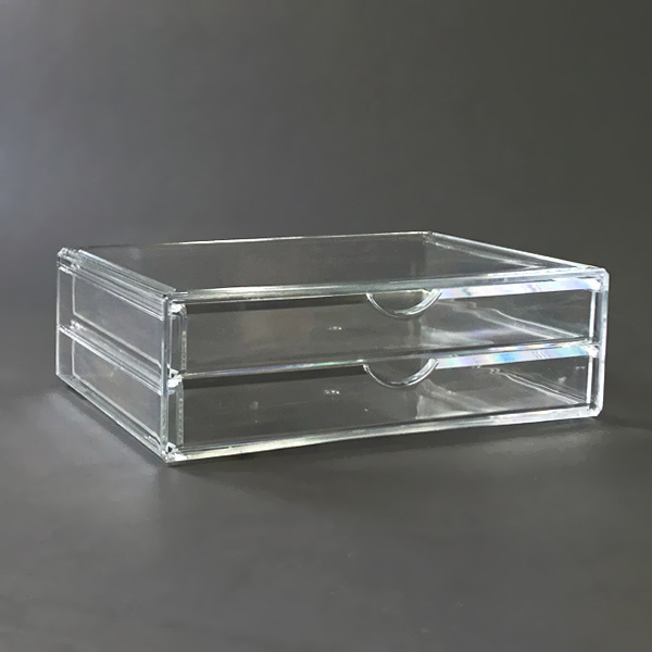 아크릴 투명서랍 2단 소품 보관함 (JP2174)