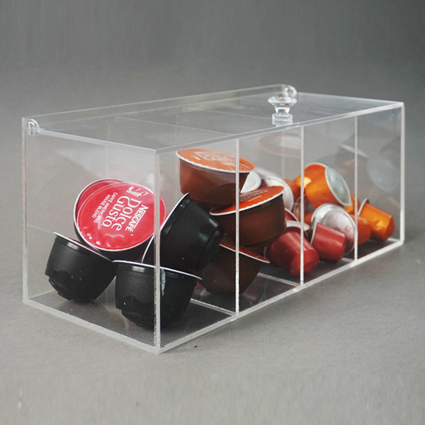 큐브상자 칸막이 4칸 커피캡슐 DC0024 돌체 호환용 보관함