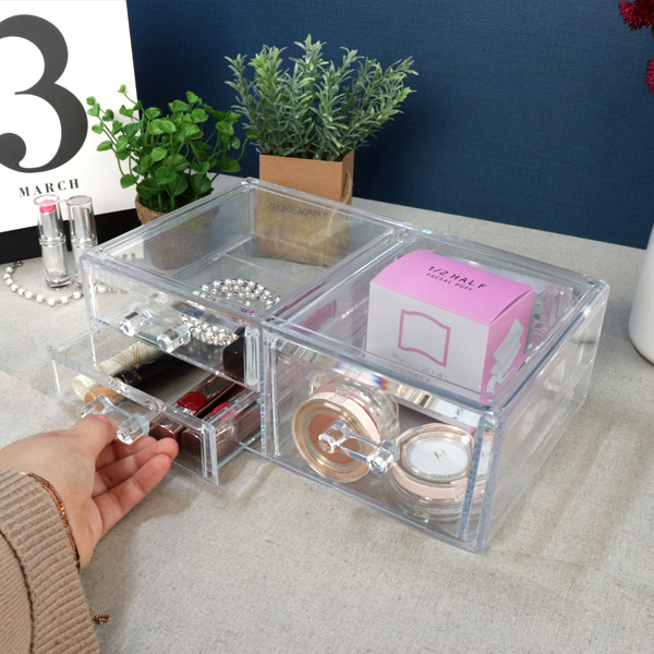 화장품 정리함 투명 아크릴서랍(대) JP