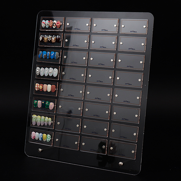 투명 아크릴 네일 자석아트판 팁 보드 4칸 JM704