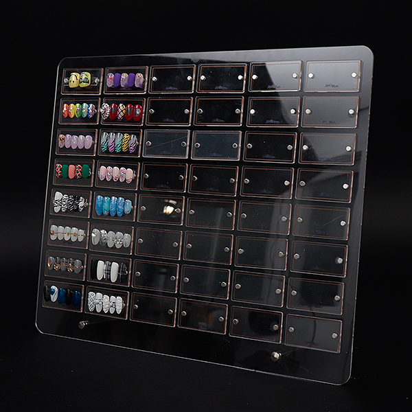 투명 아크릴 네일 자석아트판 팁 보드 6칸 JM706