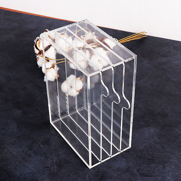 투명 아크릴 네일 아트판디스플레이 랙 3칸 無 JM713